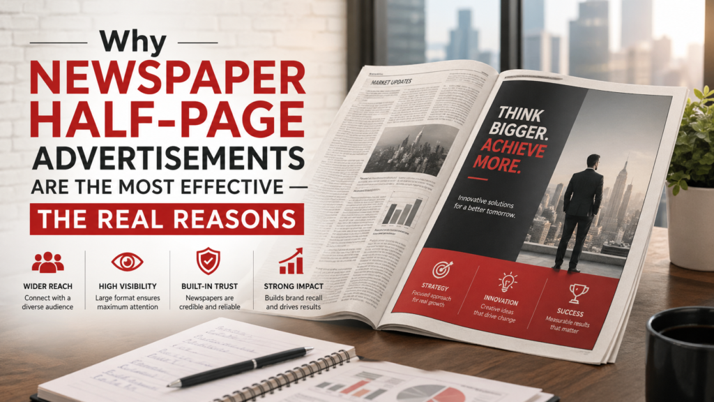Why Newspaper Half-Page Advertisements Are the Most Effective — The Real Reasons
