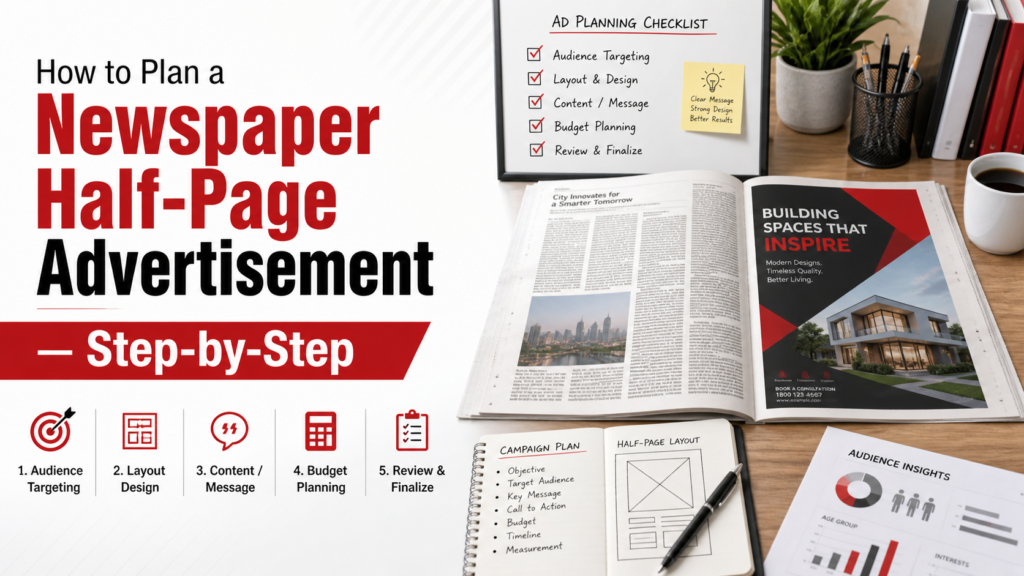 How to Plan a Newspaper Half-Page Advertisement 