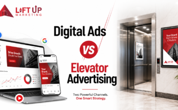 Digital ads vs elevator advertising